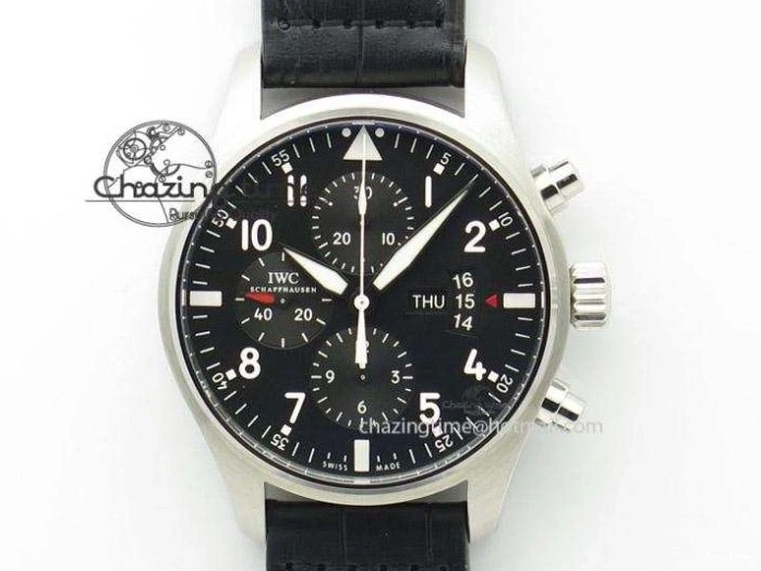 MIROTIME 0503 UrbanStyle Mark XVIII IW327012 SS M+F 1:1 Best Edition White Dial on Black Leather Strap A 7054